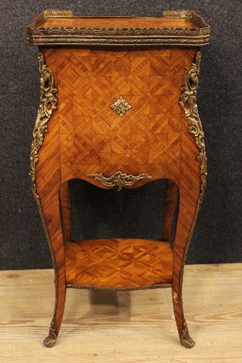 Antique French inlaid in rosewood nightstand of the 20th century 
