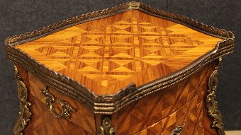 Antique French inlaid in rosewood nightstand of the 20th century 