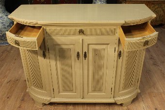 Antique French sideboard in painted wood of the 20th century 