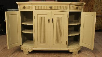 Antique French sideboard in painted wood of the 20th century 
