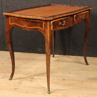 Antique Little genoese writing desk in rosewood of the 20th century