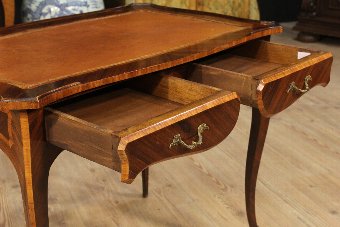 Antique Little genoese writing desk in rosewood of the 20th century