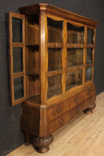 Antique Great Dutch Art Deco showcase from the early 20th century