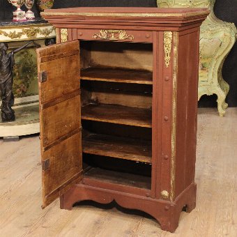 Antique Italian cabinet in painted wood
