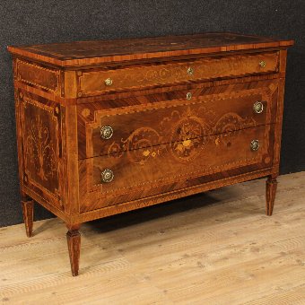 Italian inlaid dresser in Louis XVI style