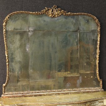 Great Italian golden mirror of the early 20th century