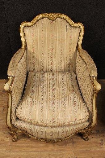 Antique Pair of a French armchairs in Louis XV style