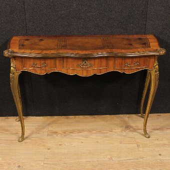 Antique French console table in rosewood