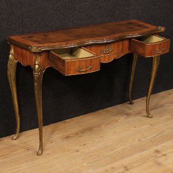 Antique French console table in rosewood