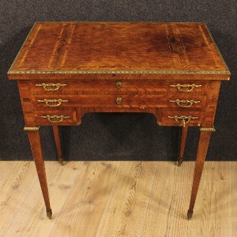 Antique French inlaid dressing table of the early 20th century
