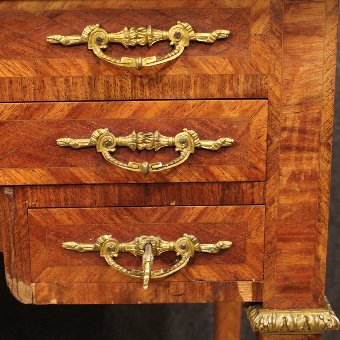 Antique French inlaid dressing table of the early 20th century