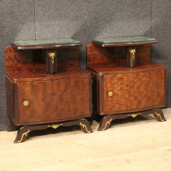 Pair of French bedside tables in Art Déco style