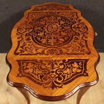 Antique Small French writing desk inlaid in rosewood