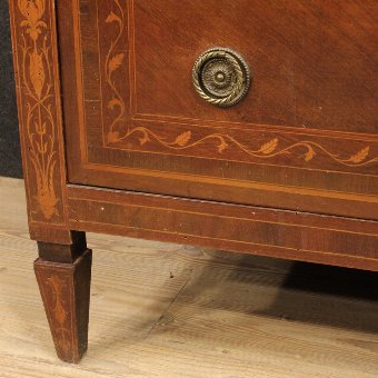 Antique Italian inlaid dresser in Louis XVI style