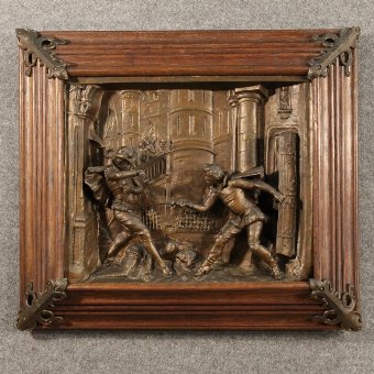 Dutch high-relief in metal 