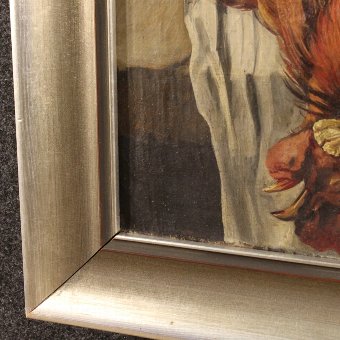 Antique Dutch still life painting signed and dated P. Kennel 1920