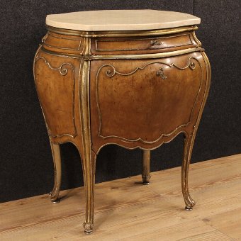 Italian night stand with marble top
