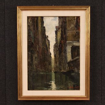 Italian painting view of Venice
