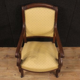 Antique Antique pair of French armchairs in Empire style of the 19th century