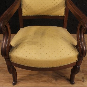 Antique Antique pair of French armchairs in Empire style of the 19th century