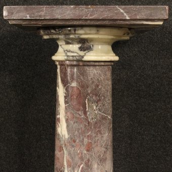 Antique French marble column of the early 20th century
