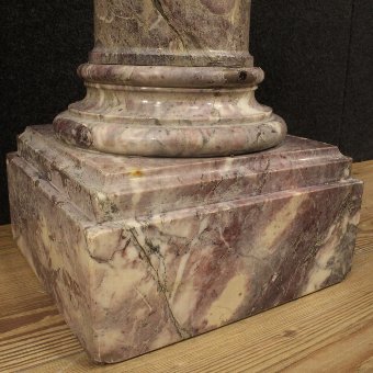 Antique French marble column of the early 20th century