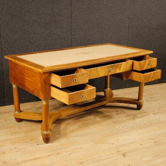 Antique French writing desk in mahogany in Empire style