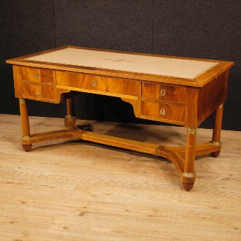 Antique French writing desk in mahogany in Empire style