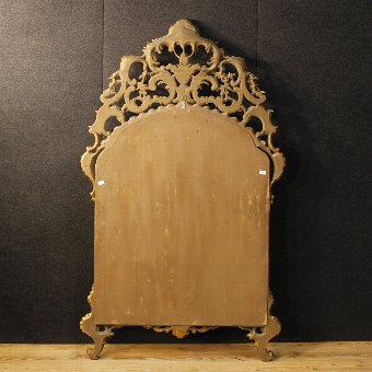 Antique Italian golden mirror in Louis XV style 