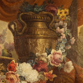 Antique Antique French still life painting of the 19th century
