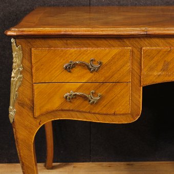 Antique French inlaid writing desk in Louis XV style