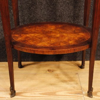 Antique Antique French inlaid side table from Napoleon III era