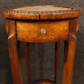 Antique Antique French inlaid side table from Napoleon III era