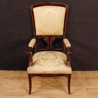 Antique Pair of Spanish armchairs in Modernist style
