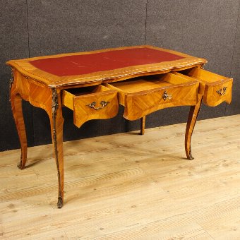 Antique French desk in rosewood in Louis XV style