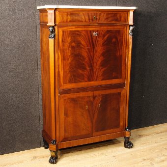 Antique Dutch secrétaire in mahogany from 19th century