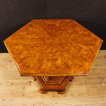 Antique Dutch table in burl