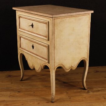 Antique French dresser in lacquered wood with two drawers