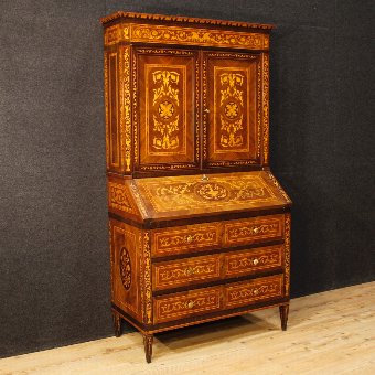 Italian inlaid trumeau in Louis XVI style