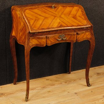 French bureau in rosewood, palisander and maple