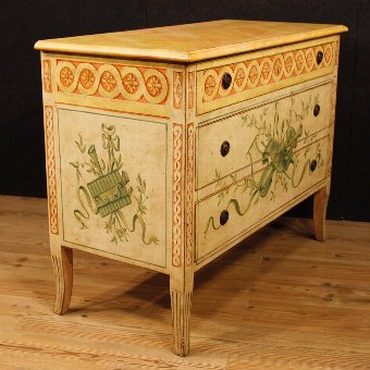 Antique French dresser in lacquered and painted wood in Louis XVI style