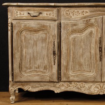 Antique Shabby chic French sideboard in lacquered wood