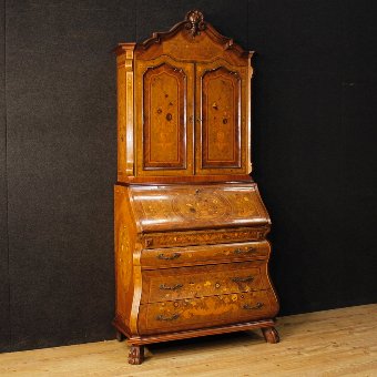 Italian trumeau in inlaid wood