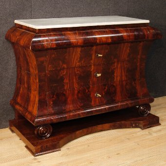 Antique Spanish dresser with marble top from 19th century
