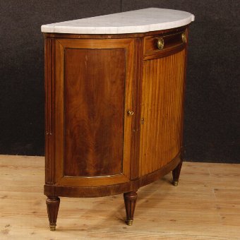 Antique French sideboard with marble top in Louis XVI style