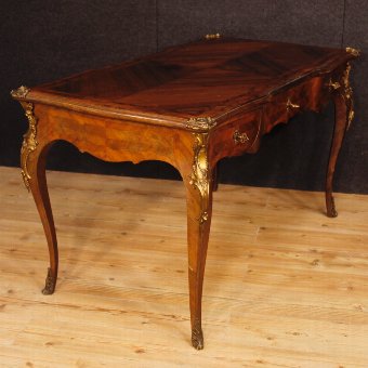 Antique French inlaid writing desk in Louis XV style