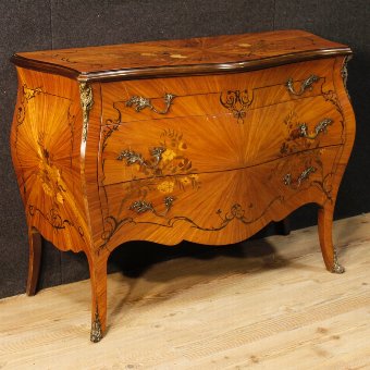 French dresser in inlaid wood