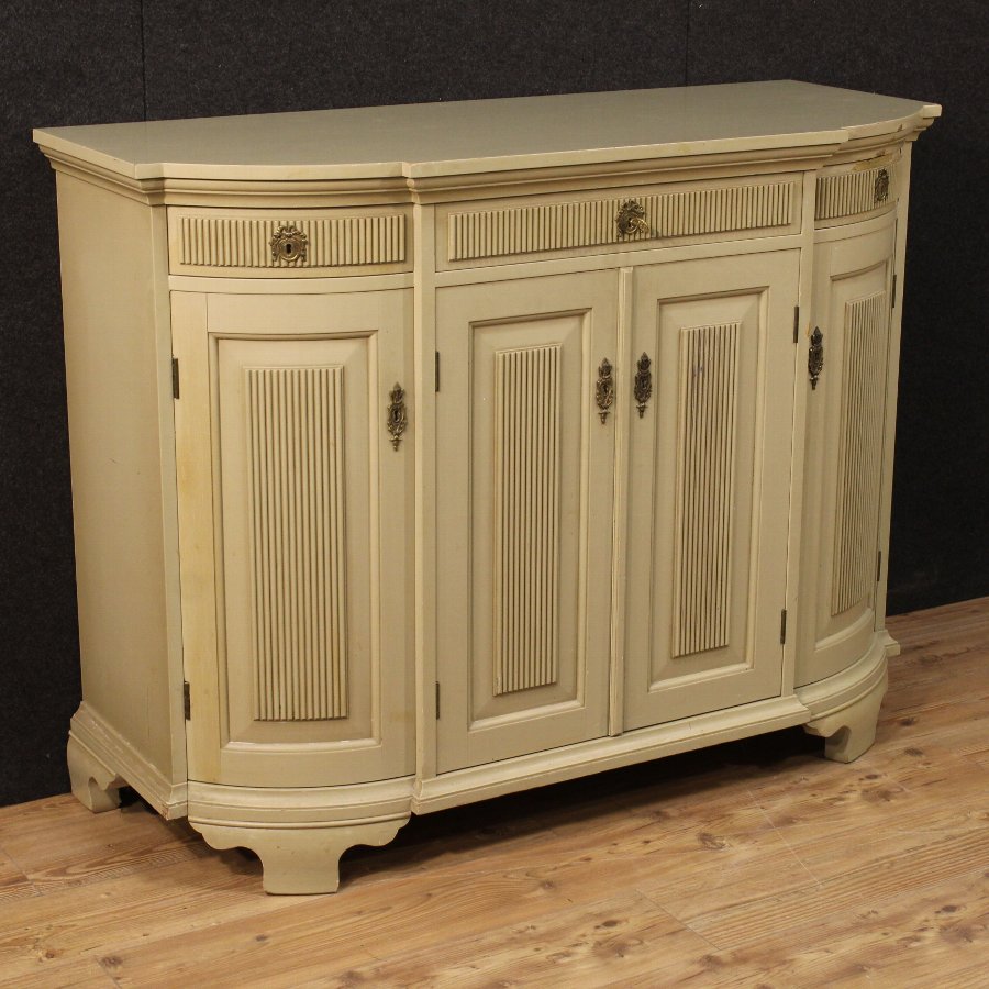 French sideboard in painted wood of the 20th century 