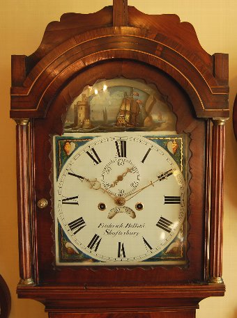 Antique 'Rocking Ship' Longcase clock. 