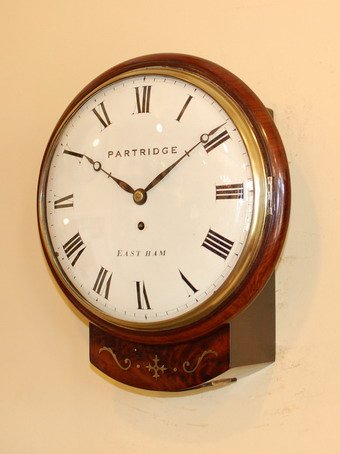 Antique Small size 'drop dial' wall clock